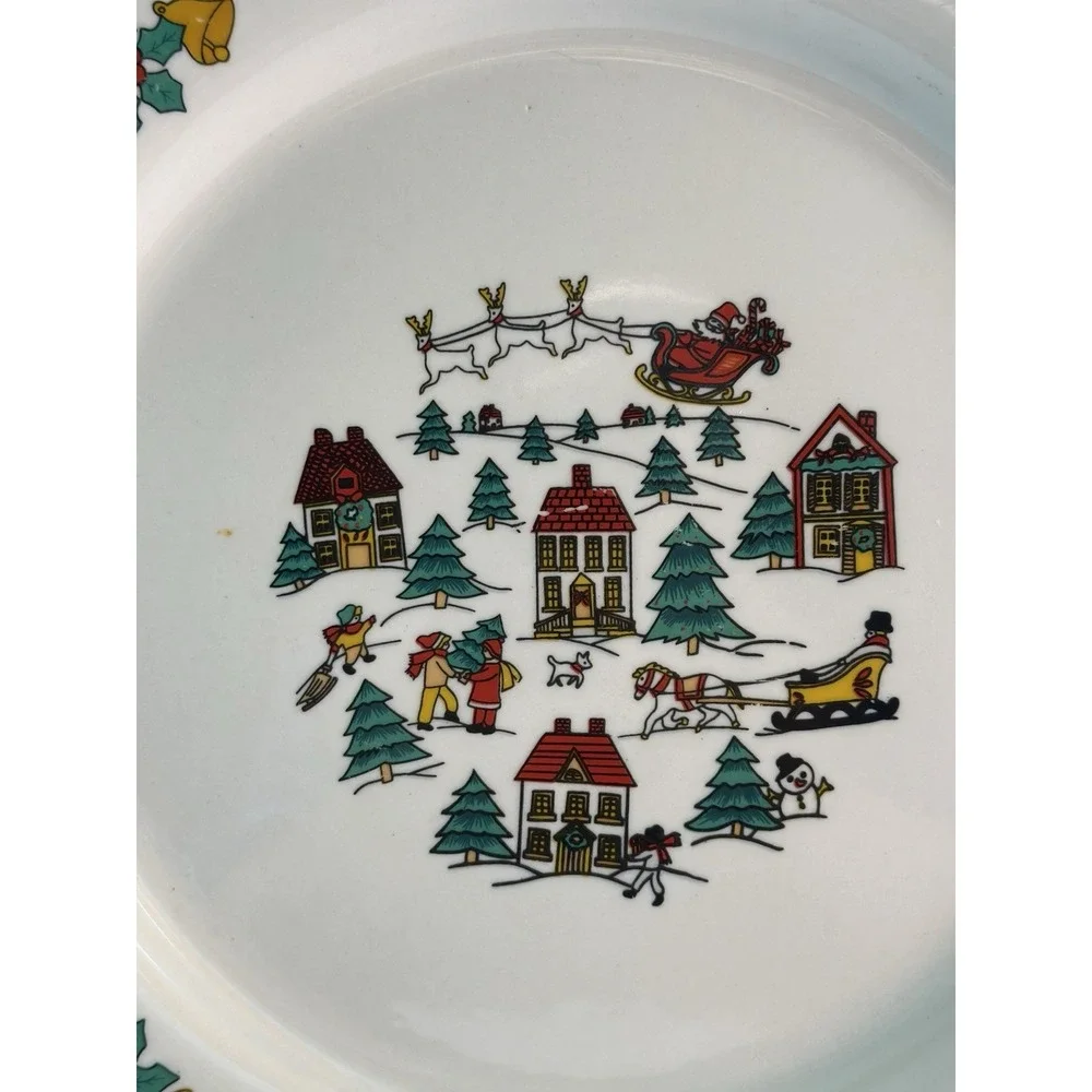 THE JOY OF CHRISTMAS JAMESTOWN CHINA 10.5 DINNER PLATE 1987 VINTAGE